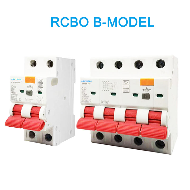 RCBO B Model 2p 4P resztkowy wyłącznik prądu