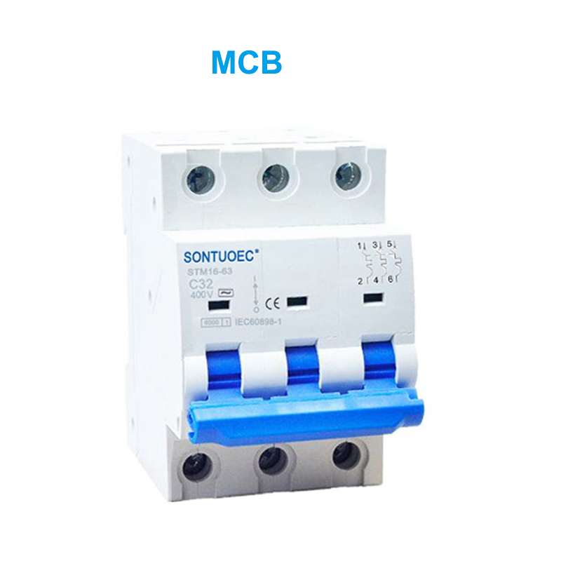 STM16-63 Miniaturowy wyłącznik 6KA 1P 2P 3P 4P 16A 230/400V MCB